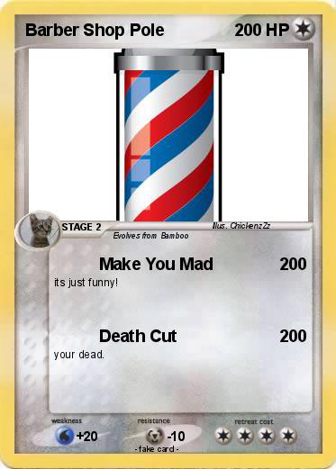 Pokemon Barber Shop Pole