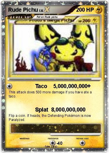 Pokemon Rude Pichu