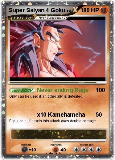 Pokemon Super Saiyan 4 Goku