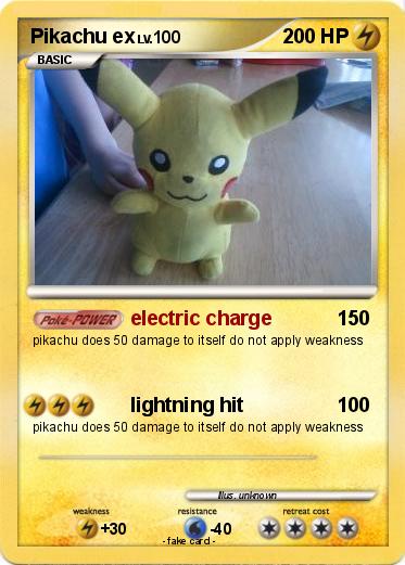 Pokemon Pikachu ex