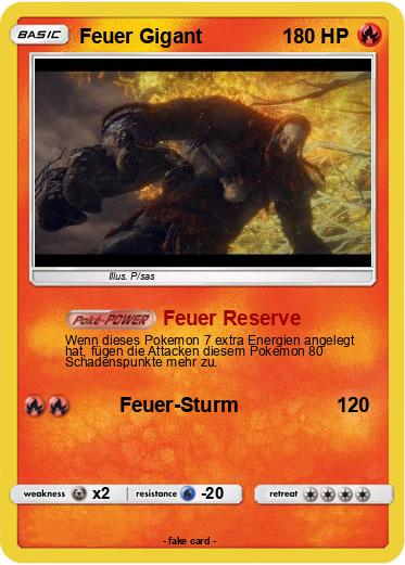 Pokemon Feuer Gigant