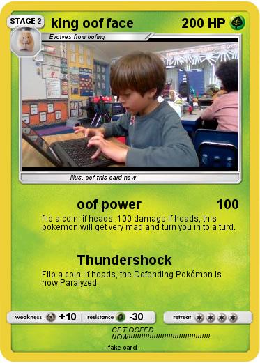 Pokemon king oof face