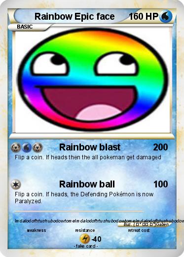 Pokemon Rainbow Epic face