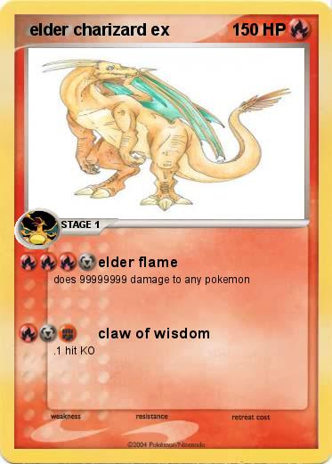 Pokemon  elder charizard ex