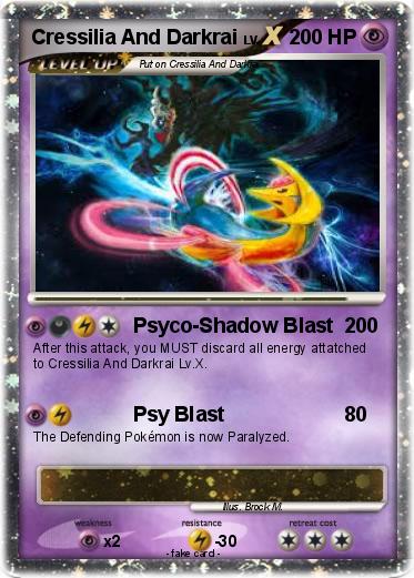 Pokemon Cressilia And Darkrai