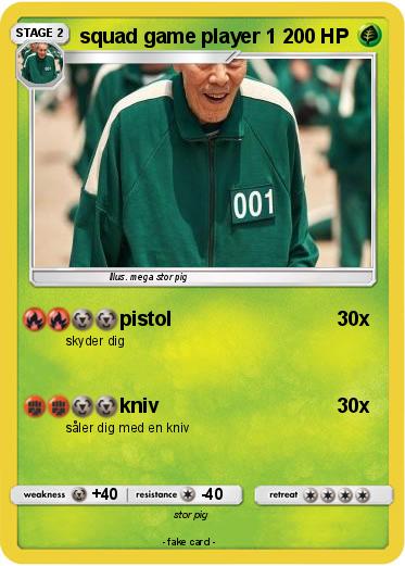 Pokemon squad game player 1