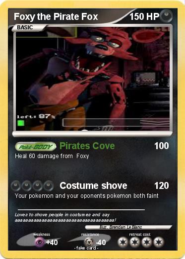 Pokemon Foxy the Pirate Fox
