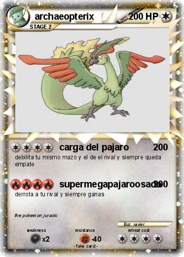 Pokemon archaeopterix