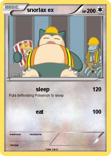Pokemon snorlax ex