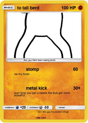 Pokemon to tall berd