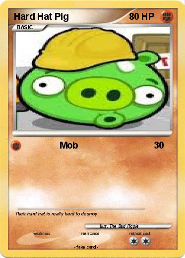 Pokemon Hard Hat Pig