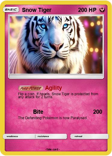 Pokemon Snow Tiger