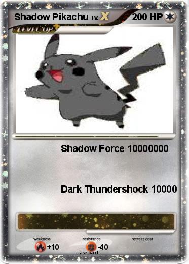 Pokemon Shadow Pikachu