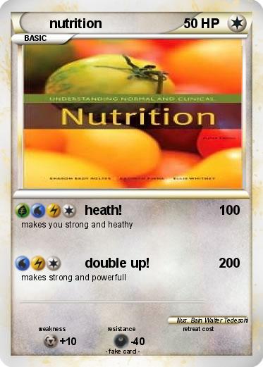 Pokemon nutrition
