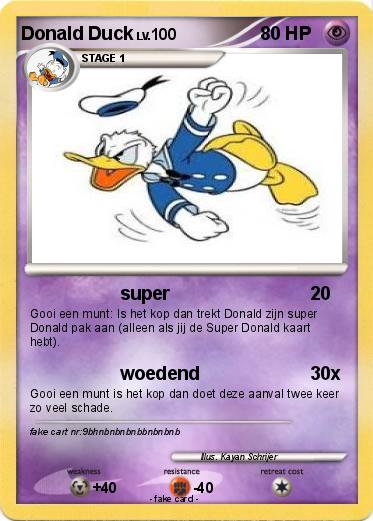 Pokemon Donald Duck