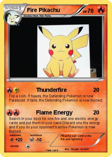 Pokemon Fire Pikachu