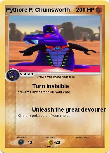 Pokemon Pythore P. Chumsworth