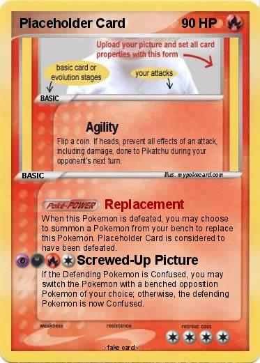 Pokemon Placeholder Card
