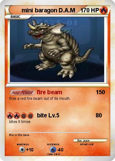 Pokemon mini baragon D.A.M