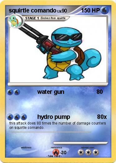 Pokemon squirtle comando