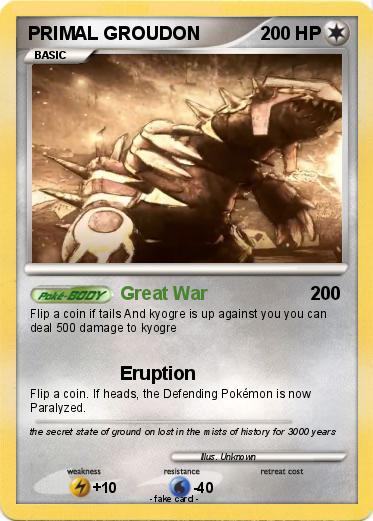 Pokemon PRIMAL GROUDON