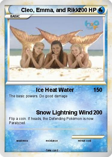 Pokemon Cleo, Emma, and Rikki