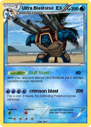 Pokemon Ultra Blastoise  EX