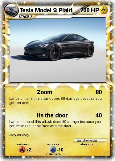 Pokemon Tesla Model S Plaid