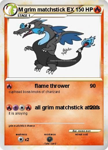 Pokemon M grim matchstick EX
