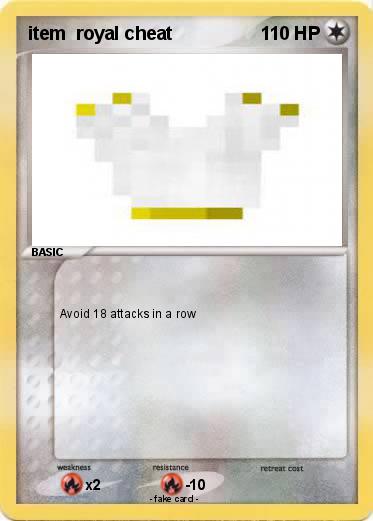 Pokemon item  royal cheat