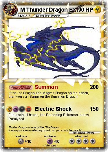 Pokemon M Thunder Dragon EX