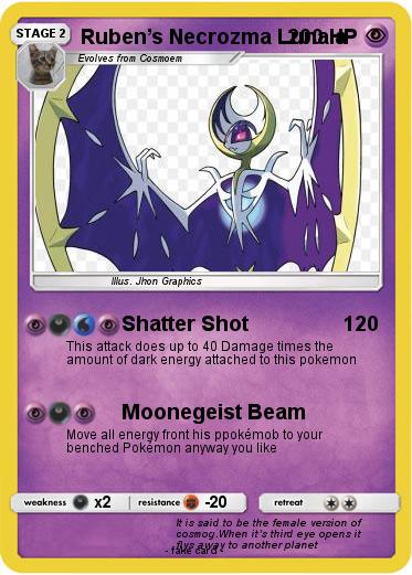Pokemon Ruben’s Necrozma Lunala