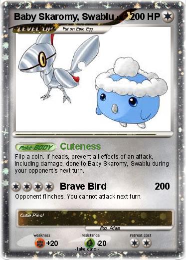 Pokemon Baby Skaromy, Swablu
