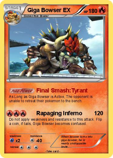 Pokemon Giga Bowser EX
