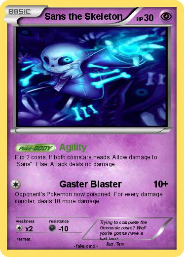 Pokemon Sans the Skeleton
