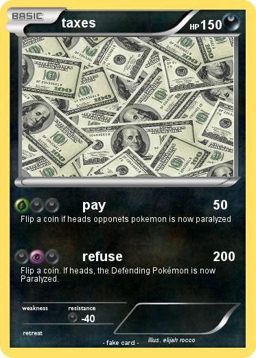 Pokemon taxes