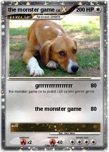 Pokemon the monster game