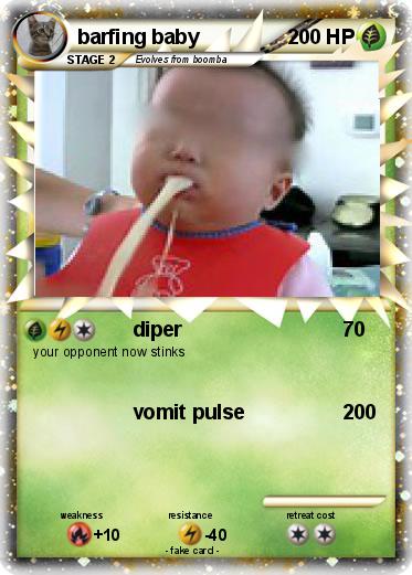 Pokemon barfing baby