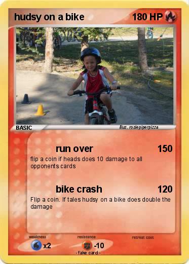 Pokemon hudsy on a bike