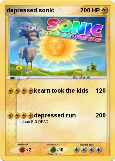 Pokemon depressed sonic