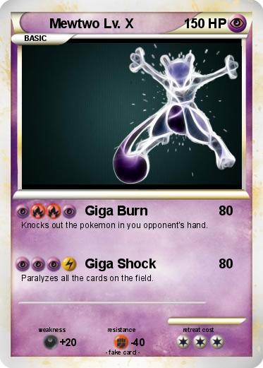 Pokemon Mewtwo Lv. X