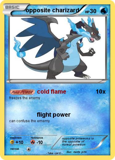 Pokemon opposite charizard