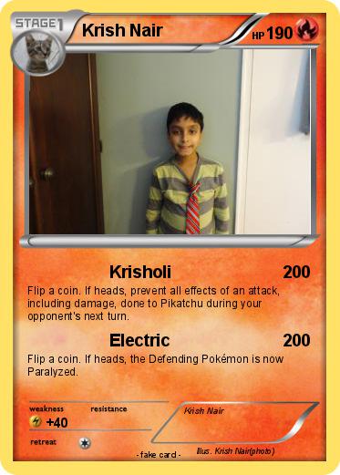 Pokemon Krish Nair