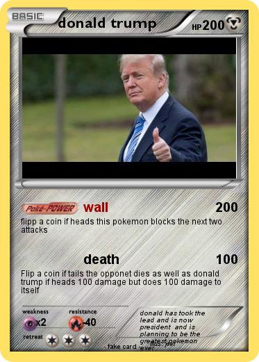 Pokemon donald trump
