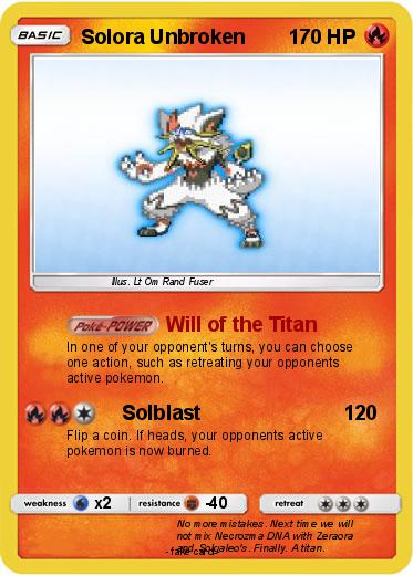 Pokemon Solora Unbroken