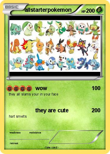 Pokemon allstarterpokemon