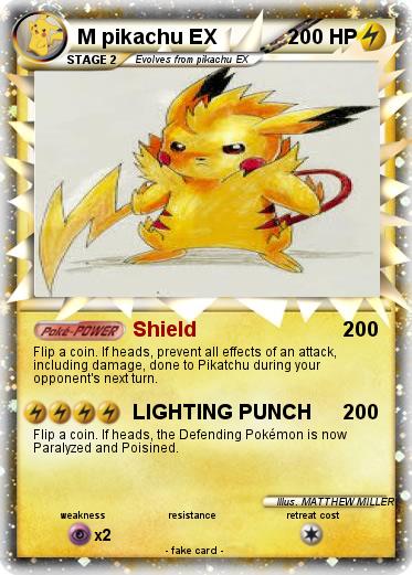 Pokemon M pikachu EX