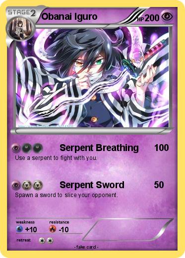 Pokemon Obanai Iguro