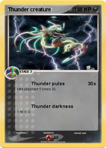 Pokemon Thunder creature