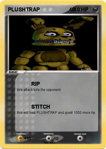 Pokemon PLUSHTRAP                    40